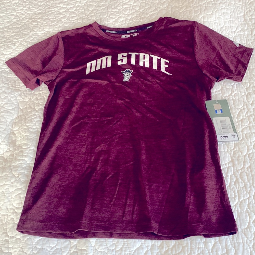 Russell Athletic Boys Maroon Active T-Shirt M/M (8)